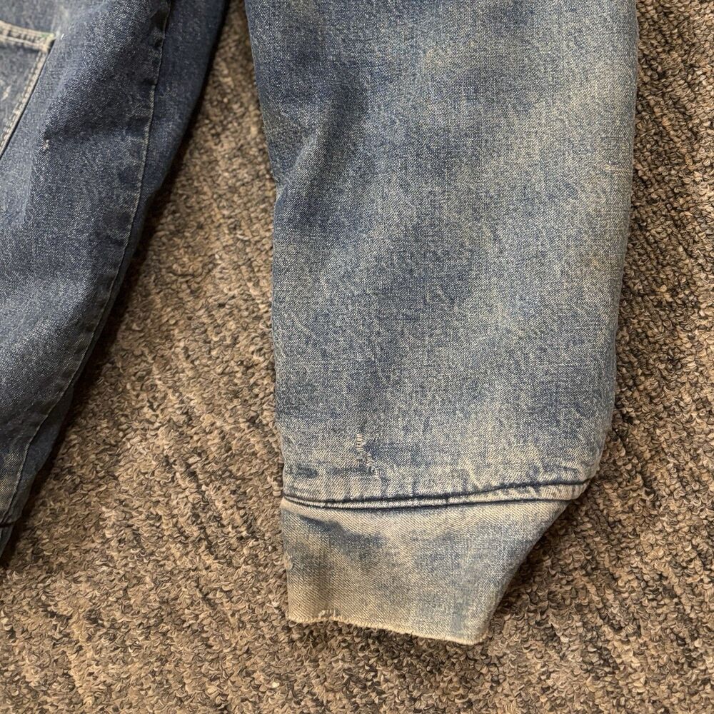 Vintage Big Ben USA Made Mens 48 Denim Barn Chore Coat Blanket Lined - Picture 16 of 16